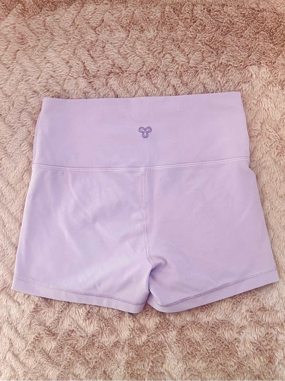 TNA Lavender High-Waist Bike Shorts